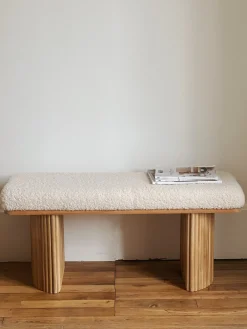 Banc bouclette et bois