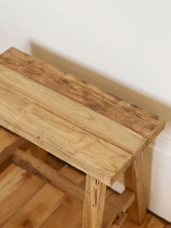 Banc en teck recyclé – 40/50/60cm