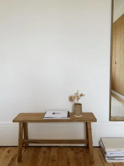 Banc en teck recyclé – 80/100cm