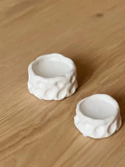 Bougie en céramique relief