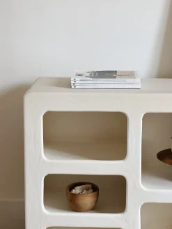 Buffet effet béton ciré blanc cassé – Mykonos