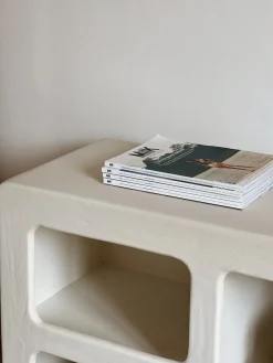 Buffet effet béton ciré blanc cassé – Mykonos