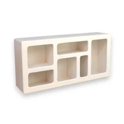 Buffet effet béton ciré blanc cassé – Mykonos