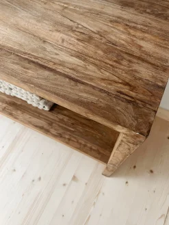 Console en teck recyclé – salle de bain