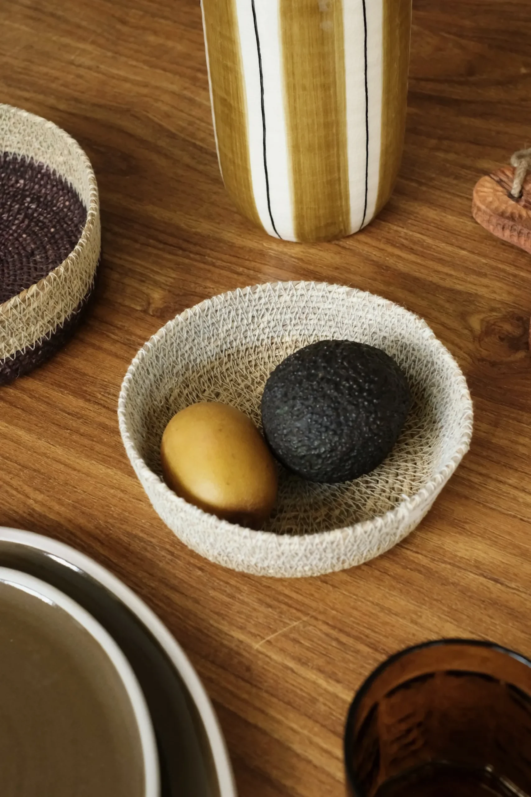 Corbeille à pain en jonc de mer