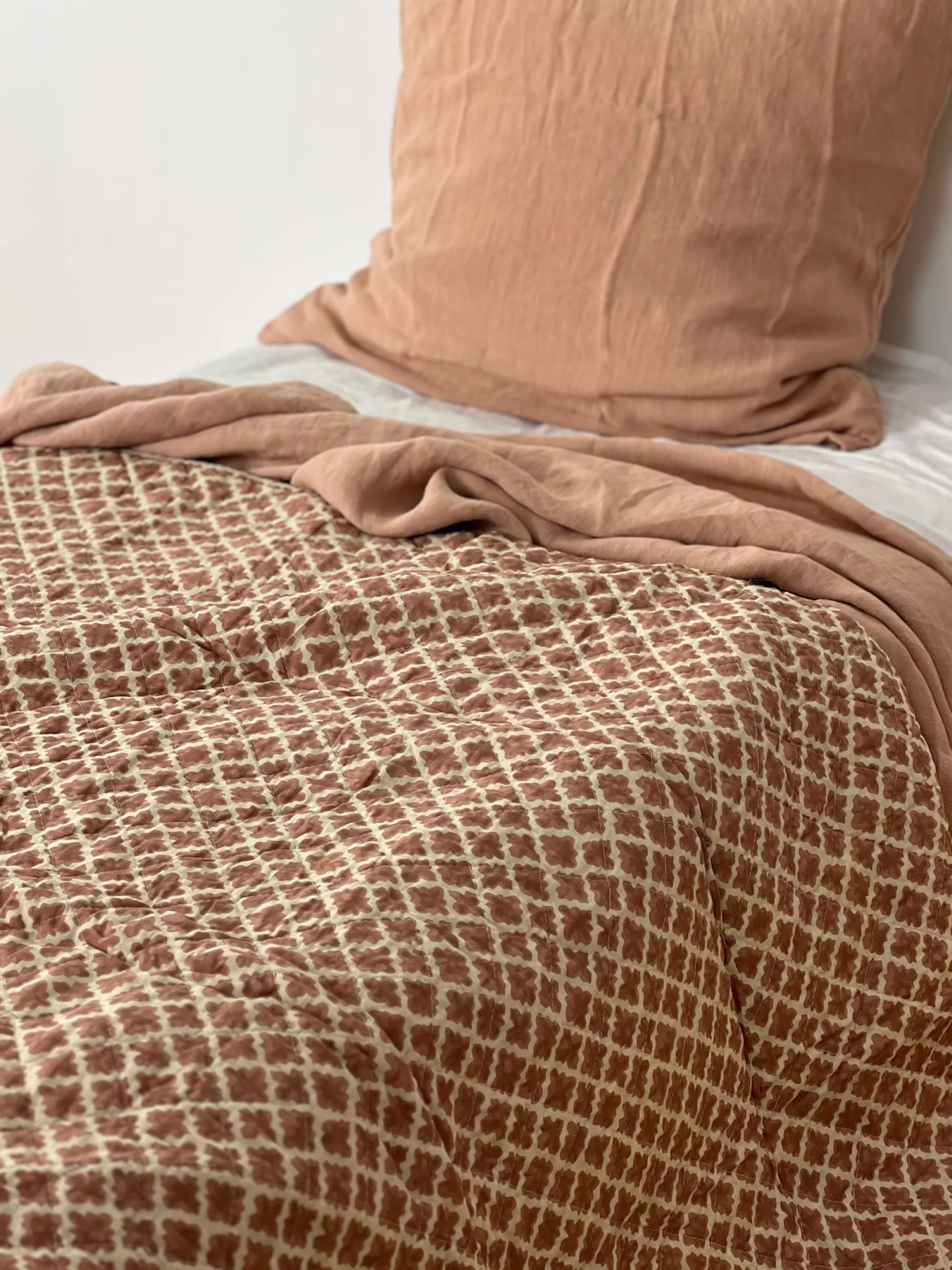 Courtepointe en Coton à Motifs