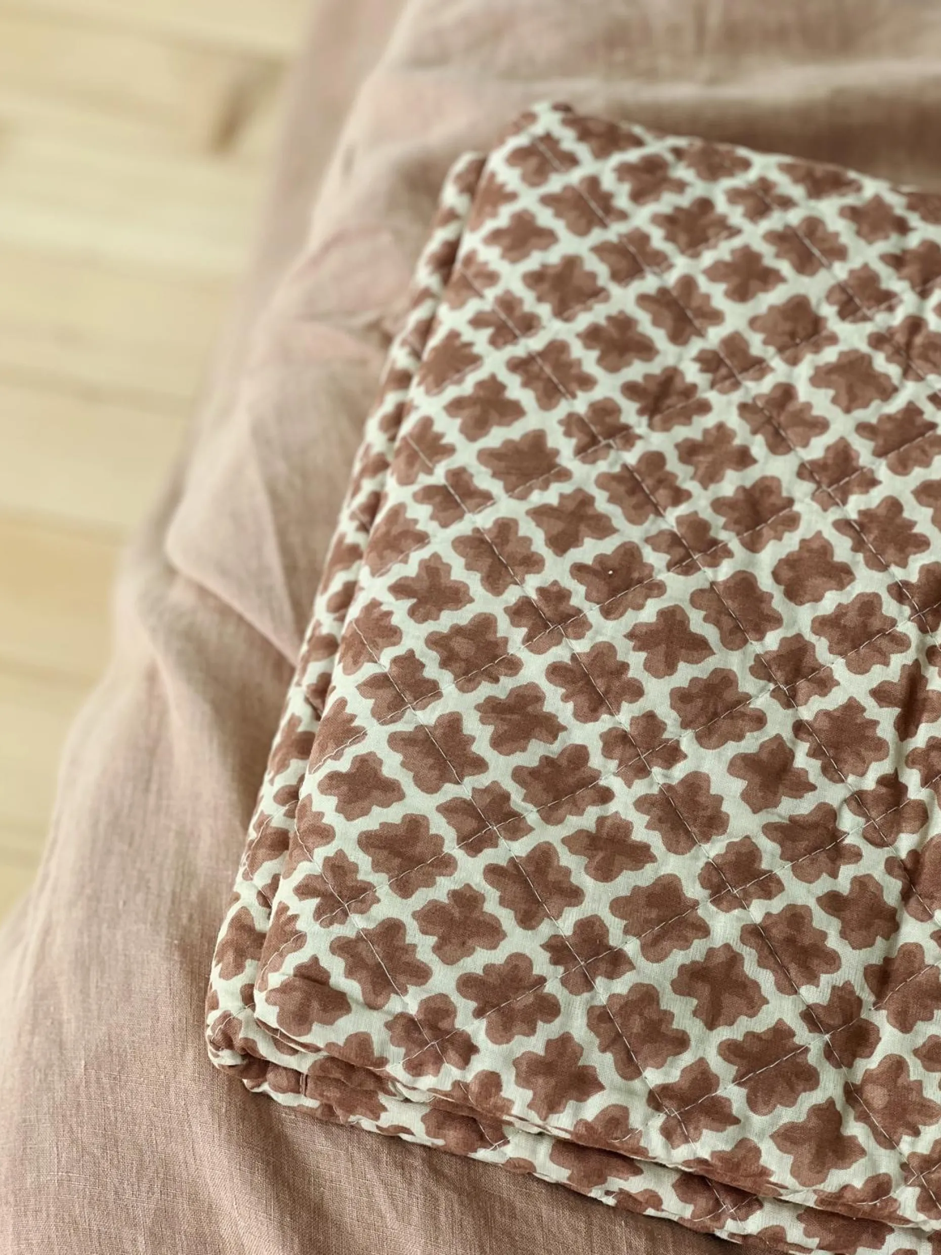 Courtepointe en Coton à Motifs