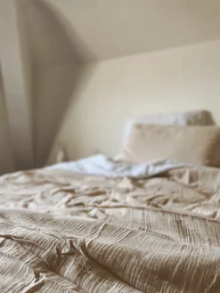 Drap housse en gaze de coton