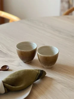 Duo de tasses en grès