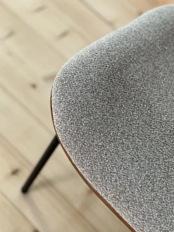 Fauteuil beige et bois Aki