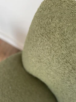 Fauteuil en tissu bouclette – 4 couleurs