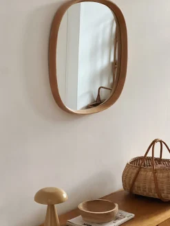 Grand miroir en bois de chêne