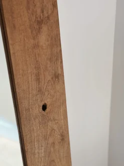 Grand miroir en teck recyclé