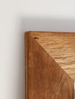 Grand miroir en teck recyclé