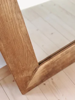 Grand miroir en teck recyclé