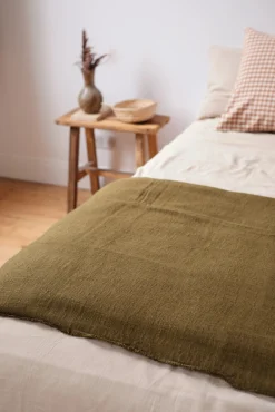 Housse d’édredon vert Olive