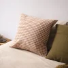 Housse de coussin Vichy en coton