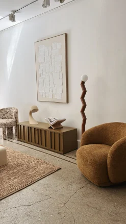 Lampadaire en métal Zigzag