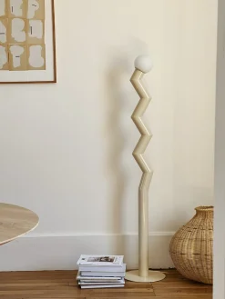 Lampadaire en métal Zigzag