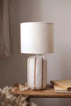 Lampe à poser céramique écrue