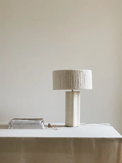 Lampe Béton Fait Main “Blanche”