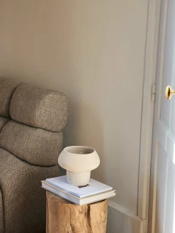 Lampe céramique champignon