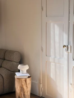 Lampe céramique champignon