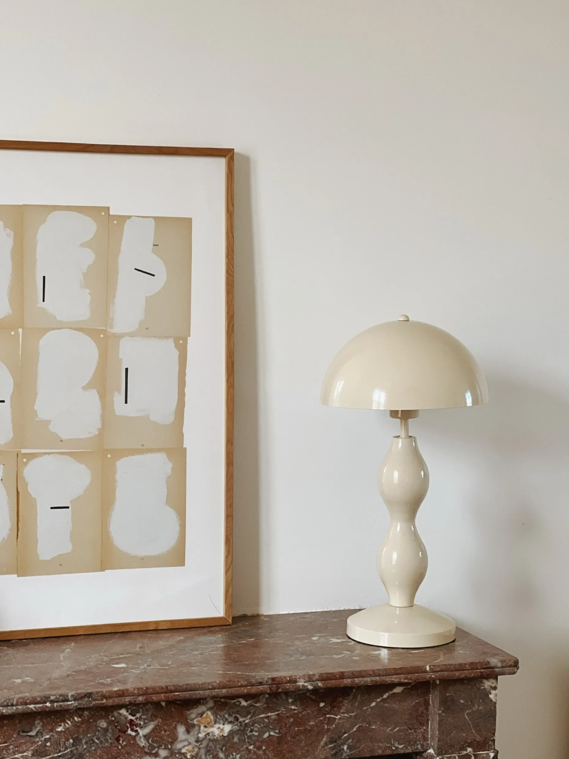 Lampe de bureau pied ondulé