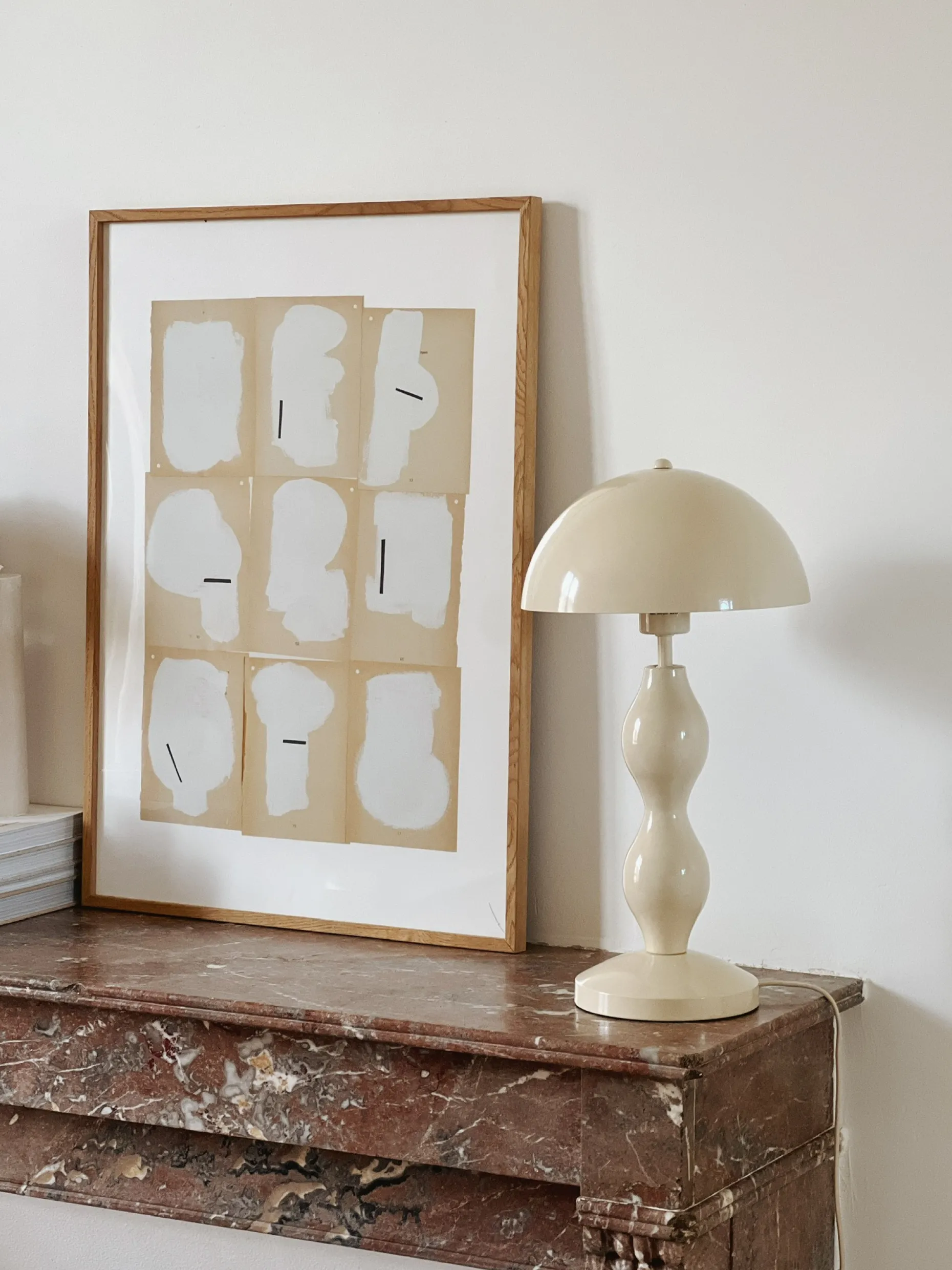 Lampe de bureau pied ondulé