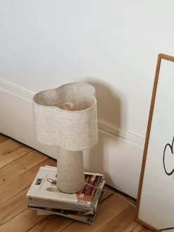 Lampe Rosa en toile beige