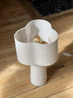 Lampe Rosa en toile beige