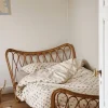 Lit en rotin vintage