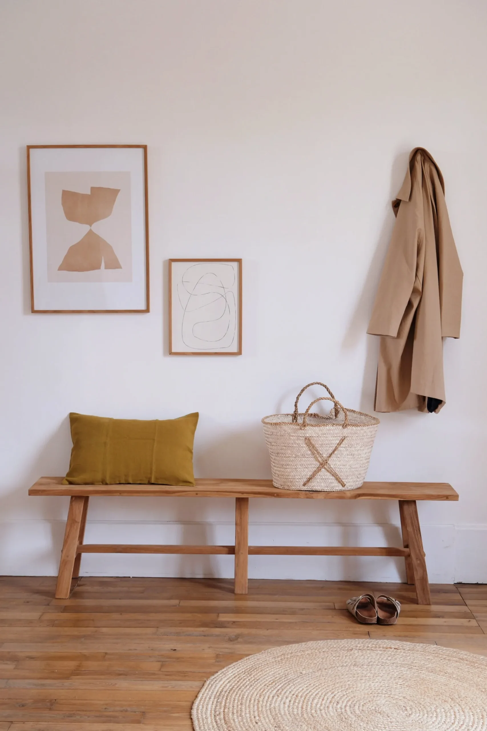 Long Banc en teck recyclé – 160cm/180cm/200cm