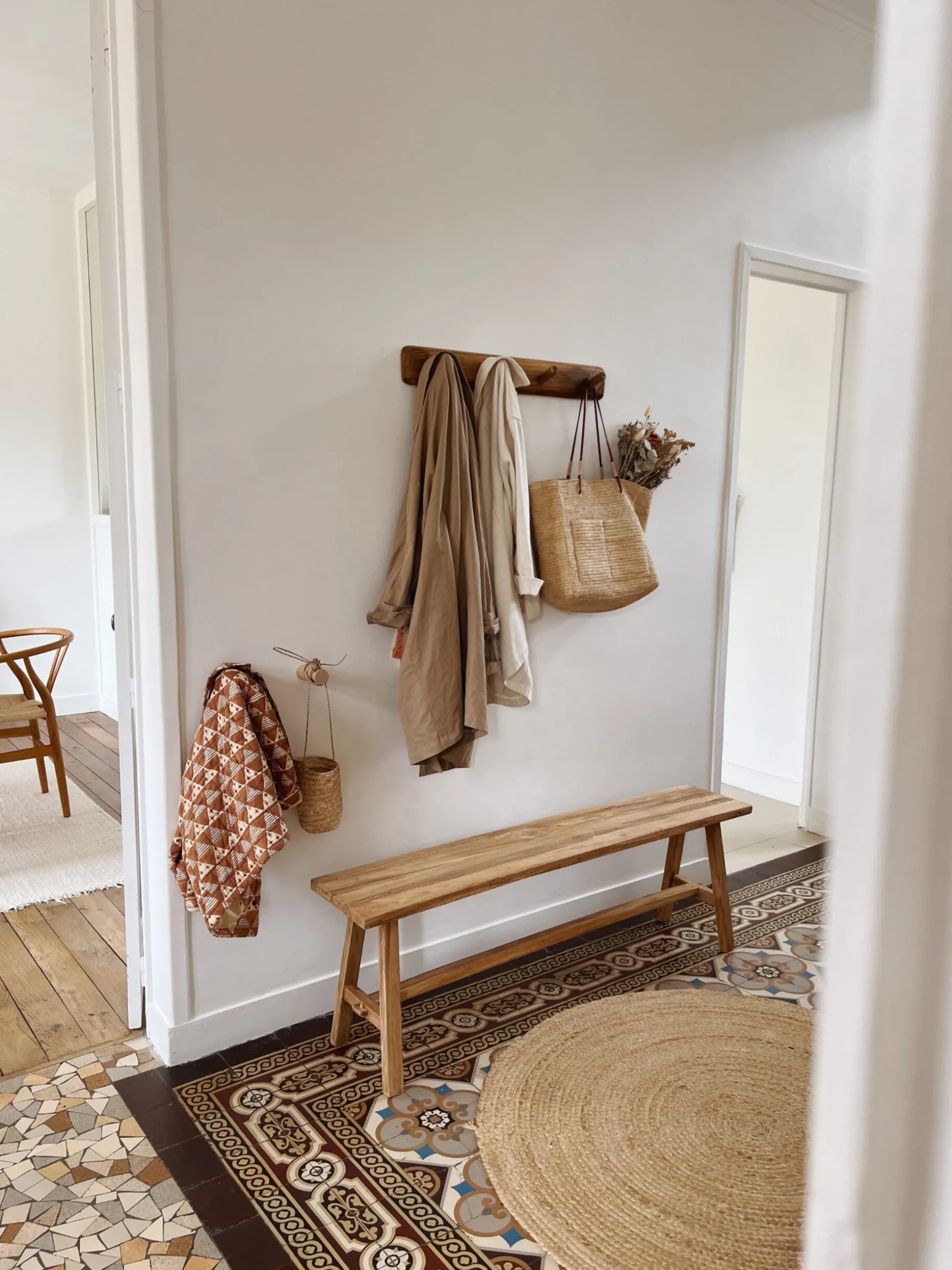 Long Banc en teck recyclé – 160cm/180cm/200cm