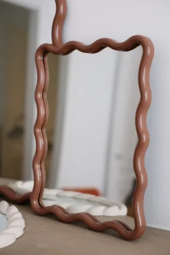Miroir mural ondulé rectangulaire – 2 tailles