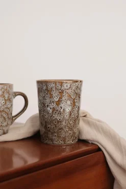 Mug rustique en grès émaillé – 2 modèles
