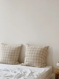 Paire de taies d’oreiller en gaze de coton