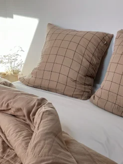 Paire de taies d’oreiller en gaze de coton