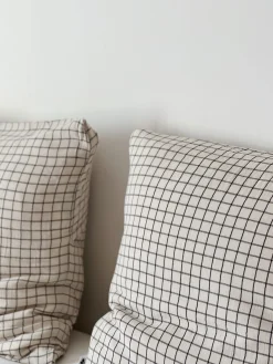 Paire de taies d’oreiller en gaze de coton