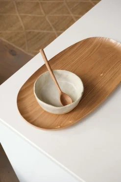 Plateau ovale en bois