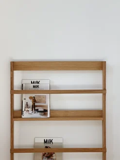 Porte magazines mural en bois large
