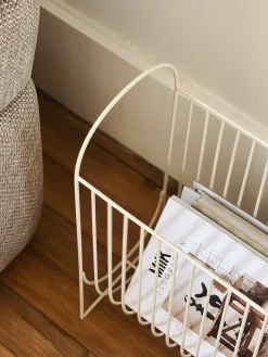 Porte-magazines beige