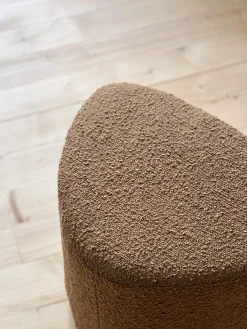 Pouf bouclette de couleur