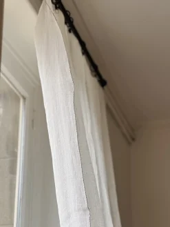 Rideau voilage en lin lavé