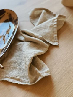 Serviette de table en lin lavé