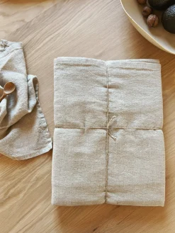 Serviette de table en lin lavé