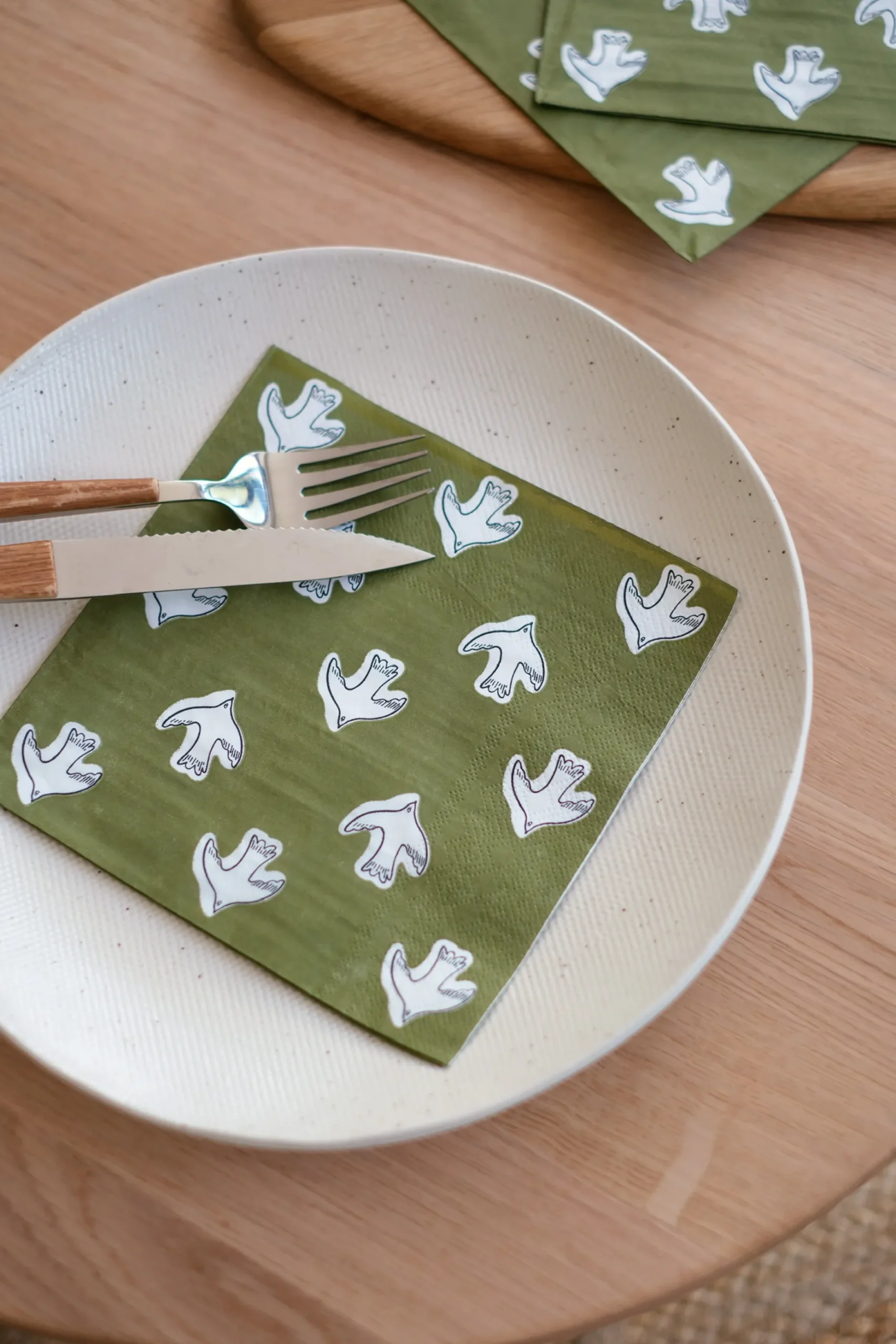 Serviettes en papier à motifs