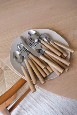 Set de couverts façon bois