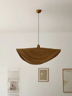 Suspension capeline en jonc de mer