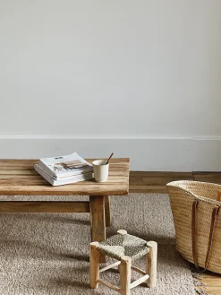 Table basse en teck recyclé